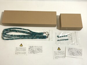 未使用 新品 アクセサリー ネックレス・ピアスセット ターコイズ dinos ディノス