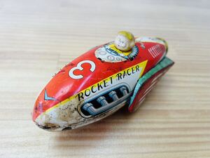 ☆ 増田屋 マスダヤ ブリキ ロケットレーサー フリクション 玩具 昭和レトロ ビンテージ 当時物 SA-0730F60 ☆