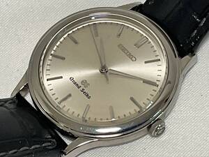 SEIKO Grand Seiko グランドセイコー メンズクォーツ 9581-7000 電池交換済み ケースサイズ34㎜ 社外レザーベルト 可動品