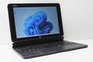 値下げ中 ノートパソコン 2in1PC Windows11 中古 WPS office搭載 富士通 Arrows Tab Q506 ATOM 8550 メモリ4GB eMMC64GB カメラ Bluetooth