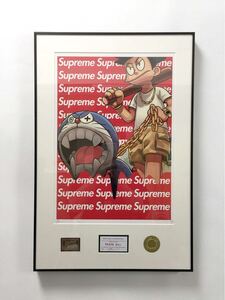 DEATH NYC 世界限定100枚 アートポスター ドラえもん スネ夫 犬 superme 額付き 現代アート