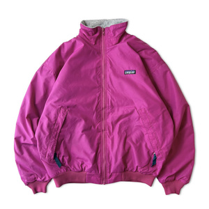 80s 旧タグ USA製 Patagonia 裏フリース ナイロン シェル ジャケット 12 / 80年代 アメリカ製 ビンテージ パタゴニア ピンク