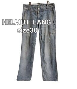 HELMUT LANG ヘルムートラングブリーチヴィンテージ加工 ジーンズ Color ライトブルー