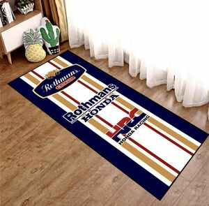 ★アウトレットセール★新品 ロスマンズ Rothmans x NSR HRC MotoGP 40 x 120 cm カーペット マット アクセサリー オートバイ関連グッズ