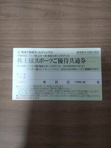 即決 東急不動産ホールディングス 株主優待券 株主様スポーツご優待共通券 有効期限2024/8/31 送料63円