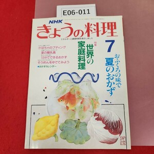 E06-011 NHKきょうの料理 平成元年 世界の家庭料理 おふくろの味で夏のおかず