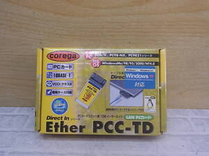 ◎M/554●【未使用品】コレガ corega☆PCカードスロット用 10M LAN PCカード☆Ether PCC-TD☆CG-EPCCTD