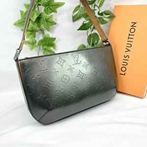 1円 LOUIS VUITTON ルイヴィトン ヴェルニ マット ハンドバッグ ファウラー シリアルナンバーMI0092