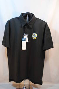 新品　アメリカ　テキサス州　POLICE OFFICER　警官制服　Propper社製　半袖ポロ　色:Midnight Navy　　ポリエステル94%　Spandex6%　XL