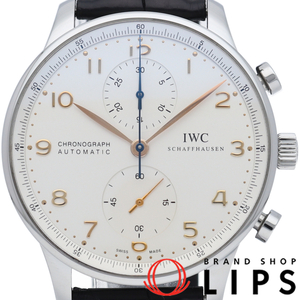 インターナショナルウォッチカンパニー IWC ポルトギーゼ・クロノグラフ ウォッチ IW371401 箱 保証書 SS/革 メンズ