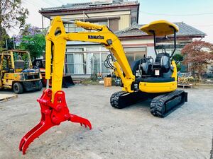 群馬県 コマツ KOMATSU PC30MR 倍速有りゴムクローラー出品 3tクラス