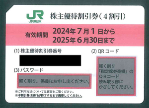 JR東日本　株主優待割引券　1枚