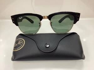 RayBan レイバン MEGA CLUBMASTER メガクラブマスター RB0316S 901/31 53 BLACK ON ARISTA/GREEN 国内正規品