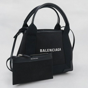 11/24はさらに+11倍 中古 バレンシアガ トートバッグ レディース ブランド BALENCIAGA ネイビーカバス XS 390346 ブラック バッグ