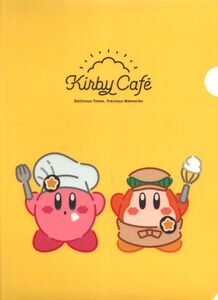 星のカービィ カービィカフェ 2018　カービィ＆ワドルディ　A4クリアファイル　中古