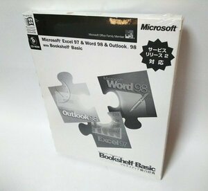 【同梱OK】 Microsoft Excel 97 ＆ Word 98 ＆ Outlook 98 with Bookshelf Basic ■ オフィス ■ サービスリリース2 対応