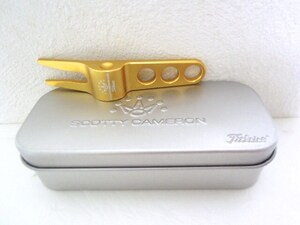 SCOTTY CAMERON●スコッティーキャメロン●タイトリスト●グリーンフォーク●専用ケース付●ゴールド●未使用品