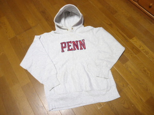 Lサイズ★PENN★//ペンシルベニア大学//チャンピオンChampion//リバースウィーブ//パーカー//スウェット//両面プリント//ビンテージ//80s//