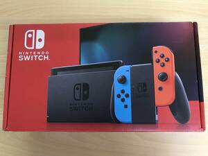 070(16-14) １円スタート 未使用品 Nintendo Switch ニンテンドースイッチ 本体 新型 新型 ネオンブルー レッド 外箱旧タイプ