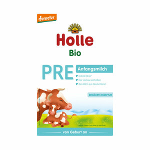 ホレ Holle 牛 オーガニック 粉ミルク Pre プレ (0ヶ月～6ヶ月) 新生児用 400g 