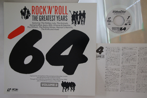 LASERDISC Various Rocknroll, The Greatest Years 64 VAL3108 VIDEO ARTS Japan /00600