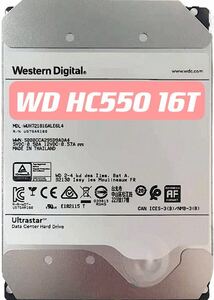 大容量HDD WD 16TB HDD HC550 3.5インチ 7200rpm NAS データバックアップ NAS