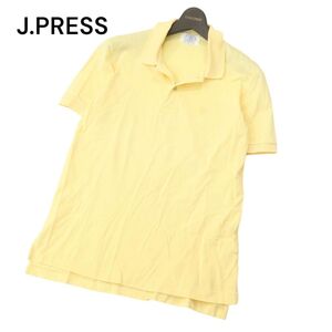 J.PRESS ジェイプレス 春夏 ロゴ刺繍★ 半袖 鹿の子 ポロシャツ Sz.M　メンズ　A4T08474_7#A