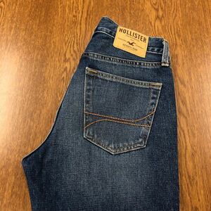 【FF336】HOLLISTER W29 L30 色落ち加工 ジーンズ ジーパン デニムパンツ メンズブランド古着 ホリスター 送料無料