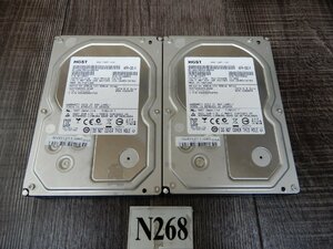 268★HGST★3.5インチ SATA 2000GB ハードディスク x 2個 ☆HUS724020ALA640☆不良ジャンク品