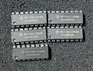 IC Motorola MC74HC138AN 5個セット