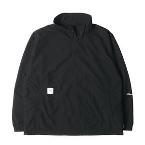 WTAPS ダブルタップス ジャケット サイズ:XL 23AW ナイロン プルオーバー ジャケット KAYAN JACKET NYLON WEATHER. BRACKETS ブラック