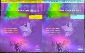 バッハ フルート・ソナタ集 第1,2巻 (フルート+ピアノ)輸入楽譜 Bach Flute Sonatas 洋書