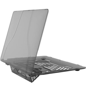 ▲PAREMPI Mac Book Air 13inch用 スタンド付PCケース プラスチック ハードケース 薄型 耐衝撃 保護 (クリアー)