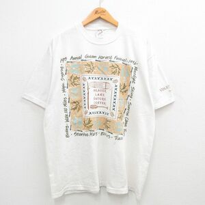 XL/古着 ジャージーズ 半袖 ビンテージ Tシャツ メンズ 90s ゴールデンハーベストフェスティバル 大きいサイズ クルーネック 白 ホワイト 2