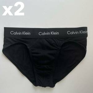 Calvin klein カルバンクライン メンズビキニ　S(XS) 2枚組　黒　ブラック　メンズブリーフ　ビキニブリーフ　メンズインナー　男性ビキニ