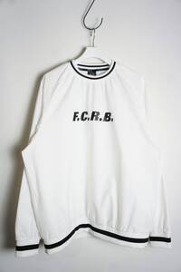 正規 22AW FCRB F.C.Real Bristol ブルストル AUTHENTIC LOGO RIBBED TRAINING PISTE ロゴピステ 長袖 Tシャツ FCRB-222009 白L 1124O★1