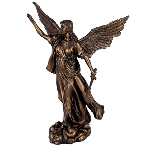 勝利の天使像　勝利を示す守護天使　西洋彫刻インテリア置物洋風オブジェ天使の羽エンジェルアート飾り小物ホームデコ女神像女性像古典的