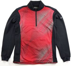 美品★NIKE GOLF ナイキ・ゴルフ　DRI-FIT 裏フリース ハーフジップ プルオーバージャケット/Mサイズ