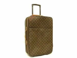 1円 LOUIS VUITTON ルイヴィトン M23294 モノグラム ペガス55 2輪 キャリーケース スーツケース キャリーバッグ ブラウン系 EA2959