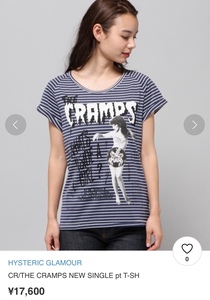 ★値下げ交渉あり★名作★ヒステリックグラマー CRAMPS ガールプリントTシャツ★L939 美品 定価17600円 名作 貴重 hysteric 早い者勝ち