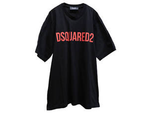 ディースクエアード　メンズ　Tシャツ　M　S71GD1134　ブラック/黒　レッド/赤　半袖　ロゴプリント