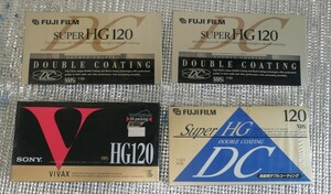 未開封 HGビデオテープ 120分 単品1本 SUPER HG HG120 T-120 T-120F VIVAX ソニー 富士フイルム FUJIFILM