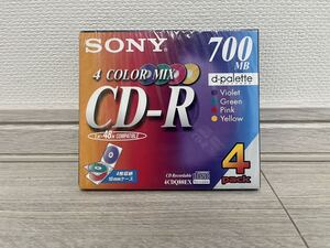 【未使用・未開封品】SONY CD-R 700MB 4COLOR 4枚収納 ソニー データ用CD-R 4CDQ80EX 日本製 1x〜48x