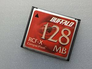 BUFFALO CompactFlash RCF-X 128MB CFカード ケース付き バッファロー コンパクトフラッシュ メモリーカード 動作確認済み