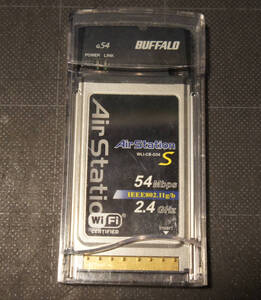 送料込　 BUFFALO バッファロー　WLI-CB-G54 CardBusスロット用無線LANカード