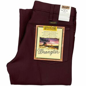 Dead Stock 90s Wrangler ランチャー 30×30 82WN ワインレッド ポリエステル パンツ ジーンズ スラックス ラングラー ヴィンテージ 新品