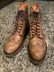 SANTONI 11662 サントーニ 27cmウイングチップ レザーソール 美品