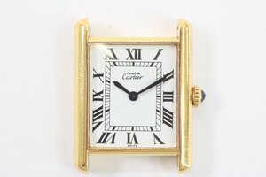 【ジャンク】Cartier カルティエ マストタンク アメリカン USA 725刻印 Cal.ETA 2512-1 手巻き 腕時計 ヴィンテージ フェイスのみ 3178-HA