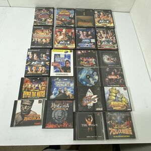 PS1 PS2 プロレスソフト 22点 まとめて エキサイティングプロレス K-１等 動作未確認 AAL1023小9201/1114