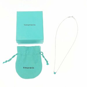 【1円スタート】【箱付き】TIFFANY & Co. ティファニー シルバー バイザヤード ターコイズ 1.7g 925刻印 ネックレス 346601